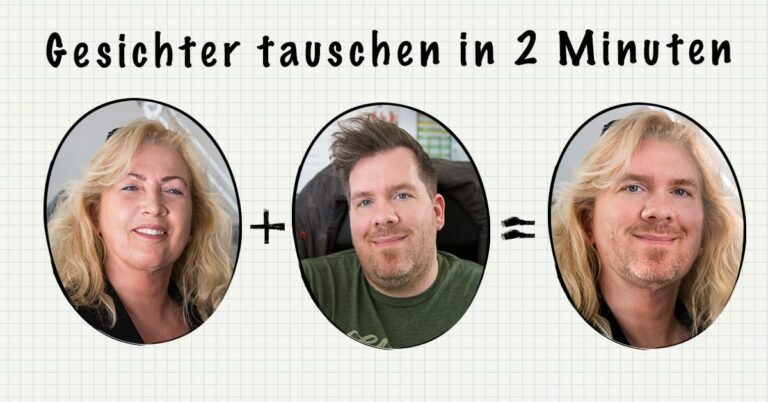 Hero Bild Blog zum Thema PhotoShop: Gesichter tauschen in zwei Minuten